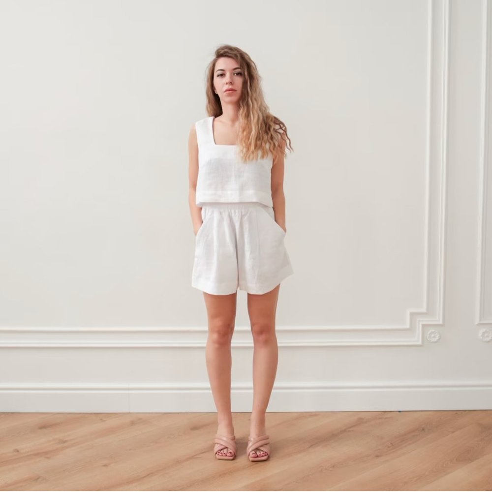 So Good Linen Set in Rose XS